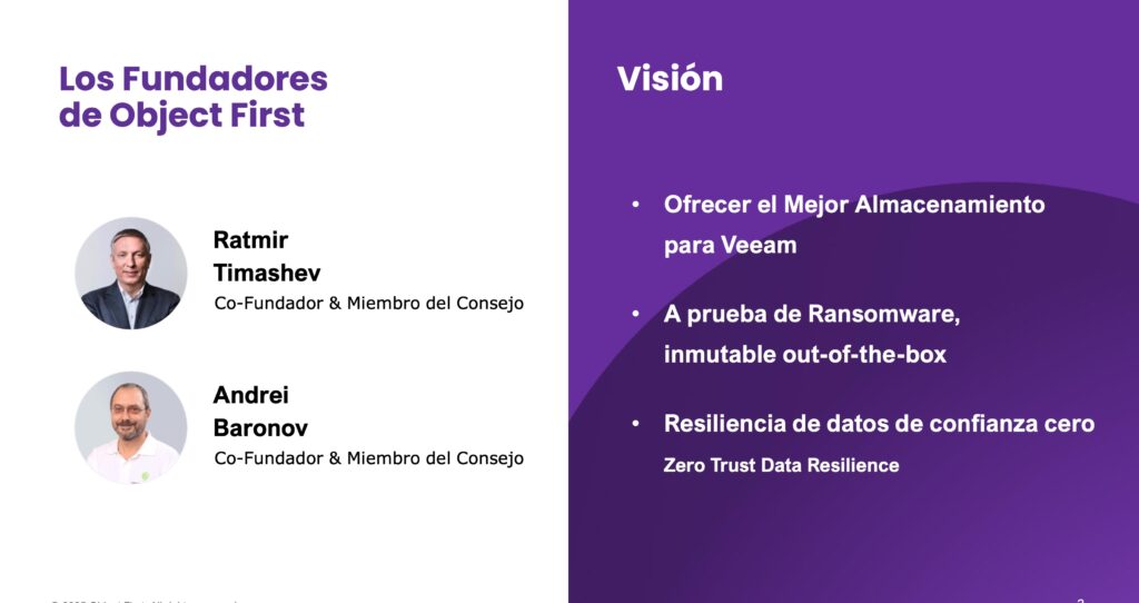 Los fundadores de Object First: Ratmir Timashev y Andrei Baronov.