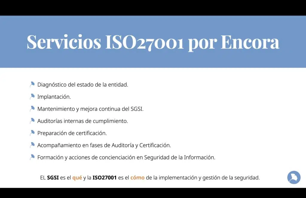 Servicios ISO27001 por Encora