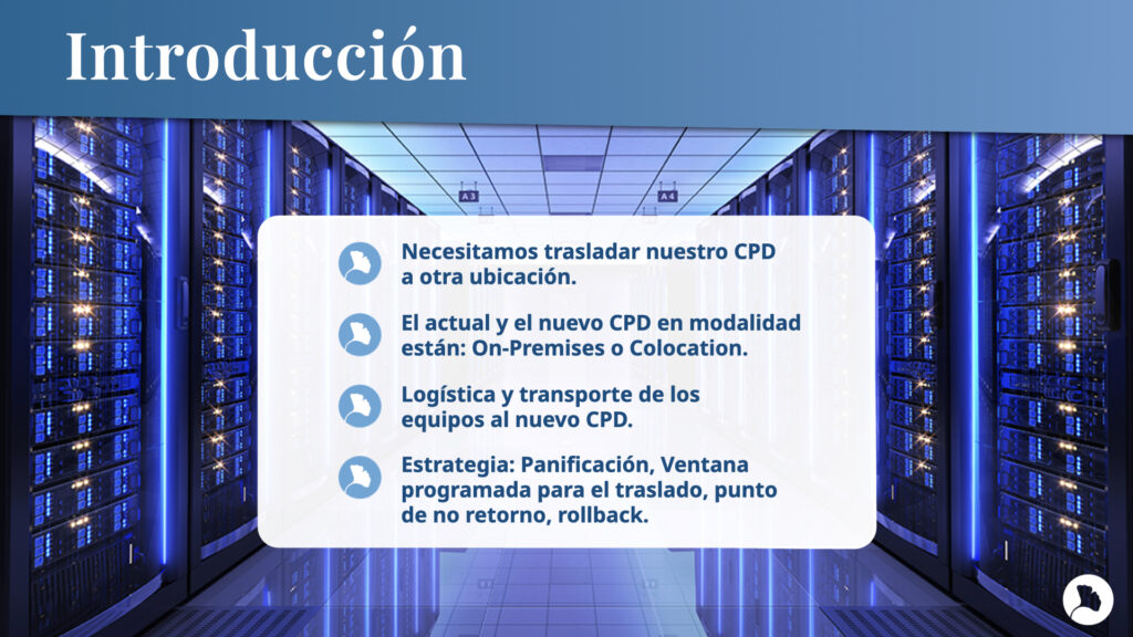 traslado de Datacenter